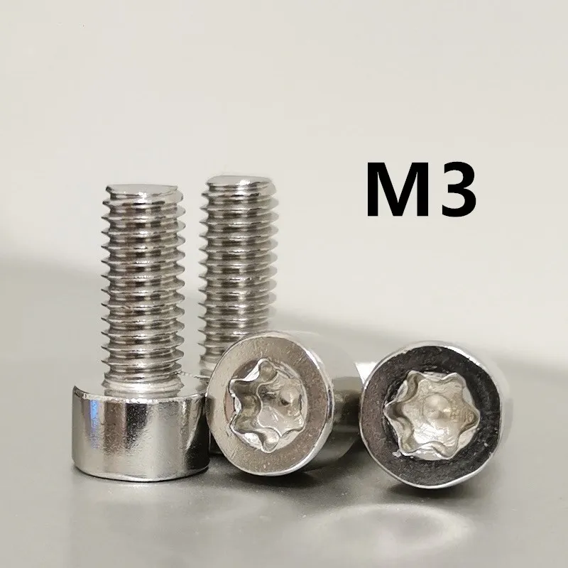 100 шт./лот M3x5/6/8/10/12/14/15/16 мм GB2671.1 304 из нержавеющей стали для сырной головки torx Винт |