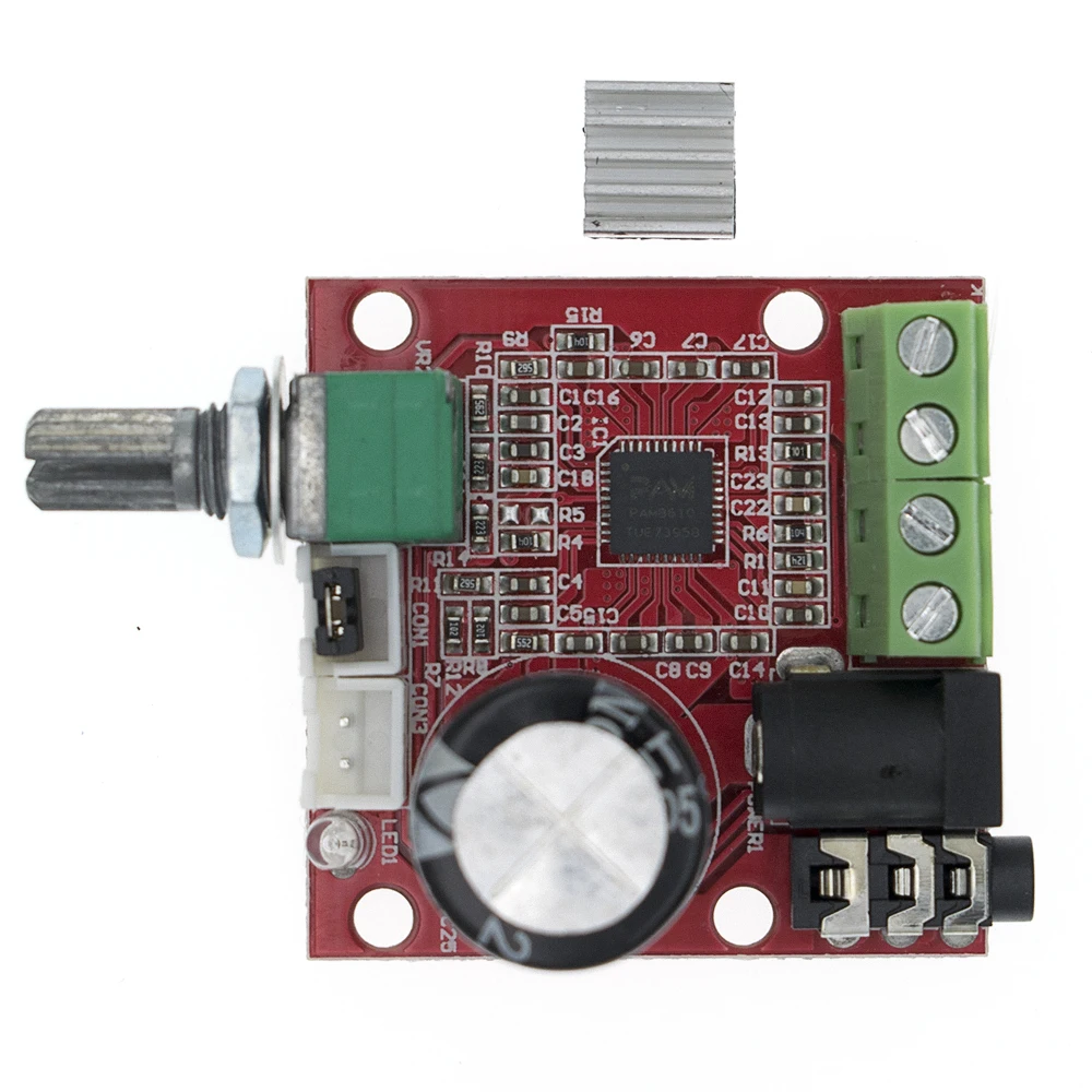 20шт 12В мини Hi Fi PAM8610 аудио стерео усилитель плата 2X10W двухканальный D Класс низкая