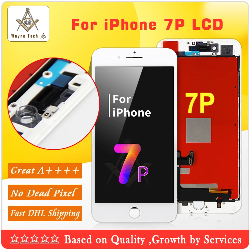 5 шт. для Tianma качественный экран iPhone 7 Plus ЖК-экран с Goos 3D сенсорный дигитайзер