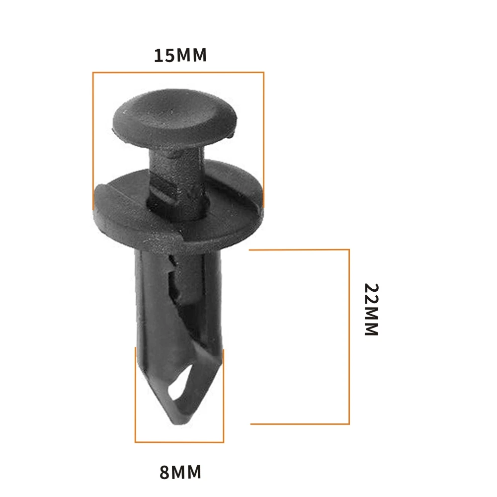 

100 PCS For Honda Suzuki Bumper Hood Fender Bumper Hood Fender Push Fits Honda Suzuki Plastic Rivets Retainer Clips