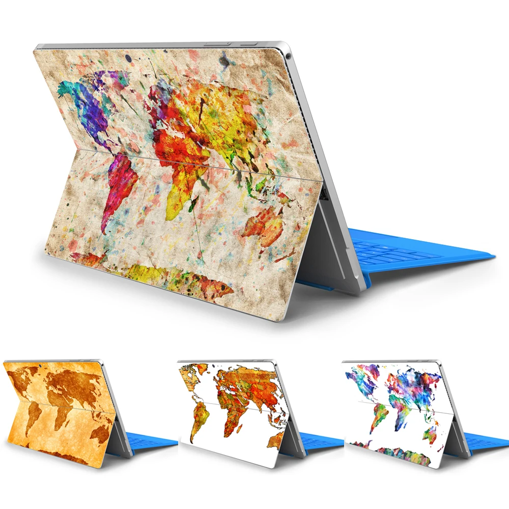 Наклейки для ноутбука Microsoft Surface Pro 5 6 Ретро Карта серии компьютерные наклейки 4