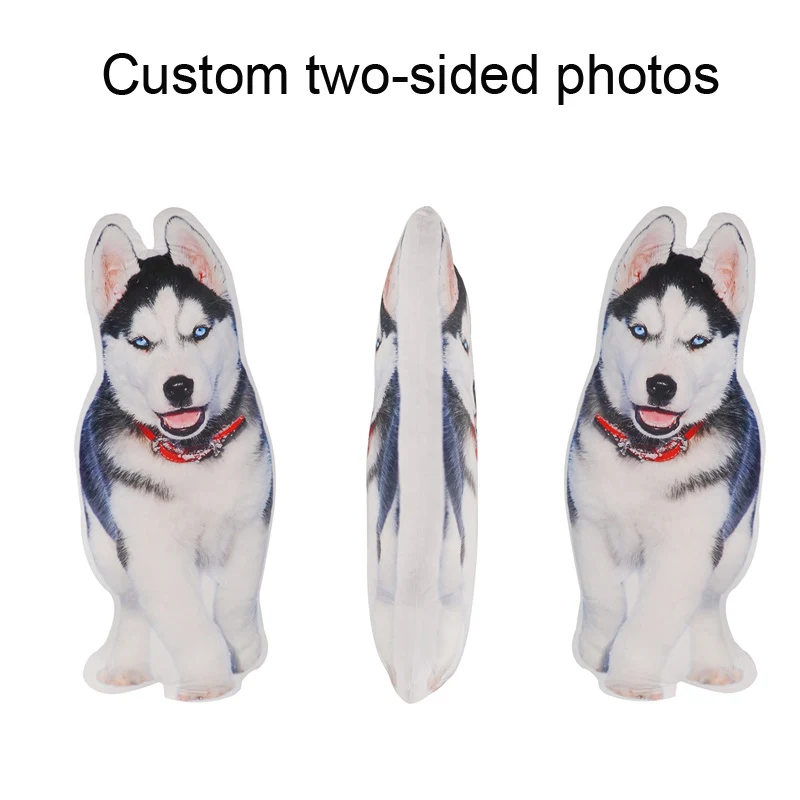 Photo cushion Personalized photo cushion Photo pillow Plush cushion Plush pillow Decorative cushion Throw pillow Personalized Photo DIY Pet Cushion Stuffed Animal Pillow Custom Dog Cat Picture Cushion Christmas gifts Loss Memorial gift