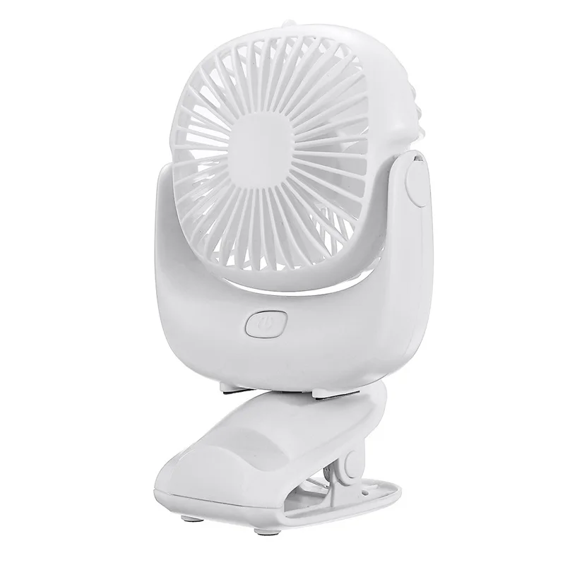 AUGIENB Portable Handheld fans USB Rechargeable Detachable Desktop fans / 360° Adjustable / Phone Holder / 3 mode Gale / - Цвет: White