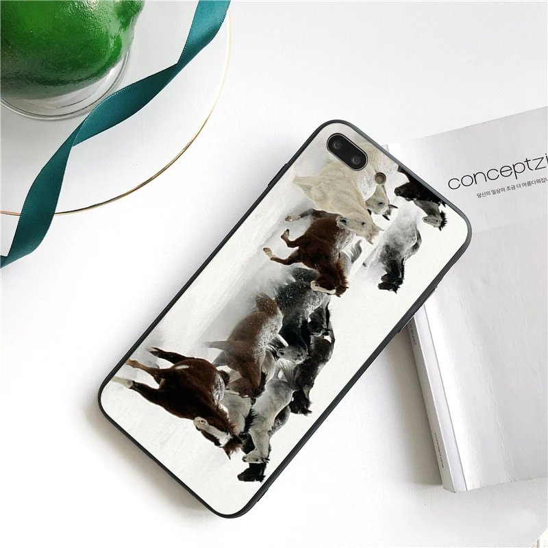 Babaite лошадь животное бег печатных чехол для телефона для iphone 11 Pro 11Pro Max 8 7 6 6S Plus X XS MAX 5 5S SE XR