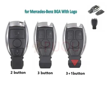 

10pcs/lot 2 3 4 button Replacement Shell Smart Remote Key Case for Mercedes-Benz BGA W203 W210 W211 AMG W204 CLS CLK CLA SLK