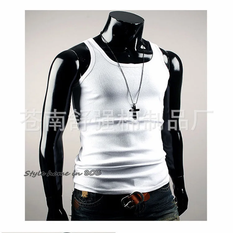 

Spring And Summer New Style Men Korean-style Vest Pure Cotton MEN'S Vest Slim Fit Vest Men's