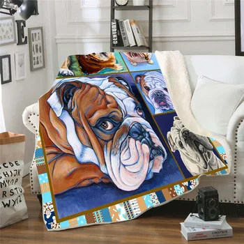 

Sharpei 3d printed fleece blanket for Beds Hiking Picnic Thick Quilt Fashionable Bedspread Sherpa Throw Blanket