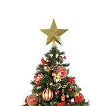 Макушка для новогодней елки звезда пластиковая Рождественская звезда верхушка дерева для украшение для рождественского стола красочные Ремесло рождественские DIY аксессуары