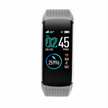 

2020C18 male and female smart bracelet waterproof clock blood pressure heart rate monitor sleep analysis smart watch Android IOS