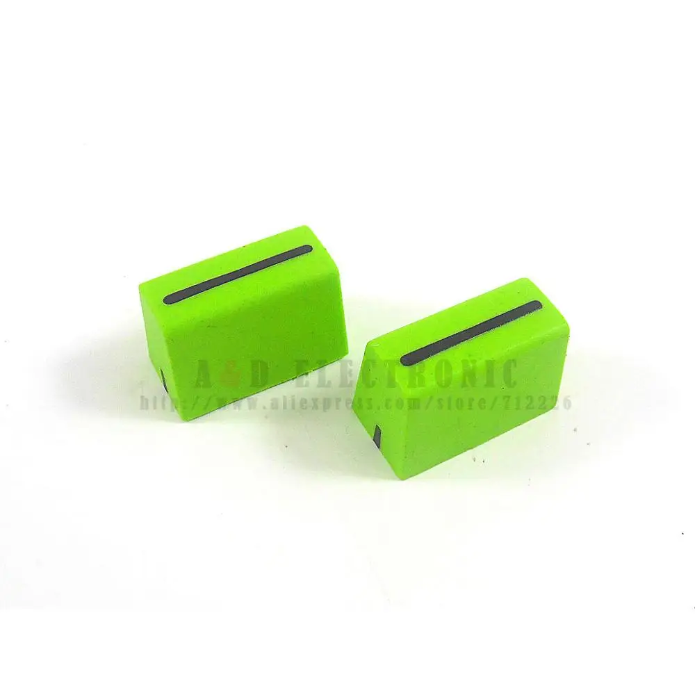 10pcs Fader Cap Straight Slide Potentiometer Cap / 22mm * 14mm for RANE TTM-54 56 57 61 68 Sixty-Eight Dark Green color