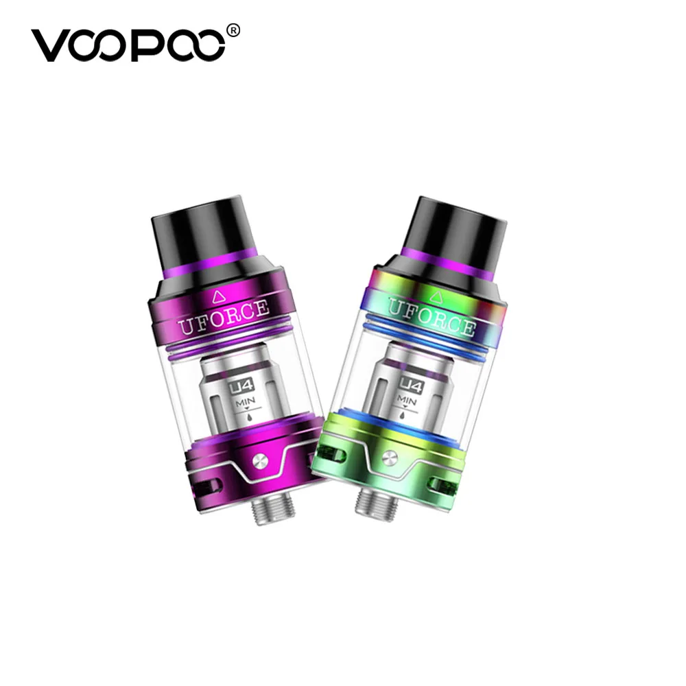 Online VOOPOO depósito Uforce 3,5 ml Vape atomizador con 0,23 0.4ohm Uforce U4 U2 bobinas Core E cigarrillo 510 hilo 3 Forma de fondo de flujo de aire