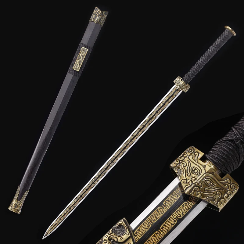 Chinese Tang Dynasty Swords Zinc Alloy Home Decoration Han Dynasty