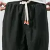 New Men‘s Jogging Pants Streetwear Loose Casual Cotton Linen Trouser Man Harem Pants Harajuku Oversized Men Sweatpants 5XL 4