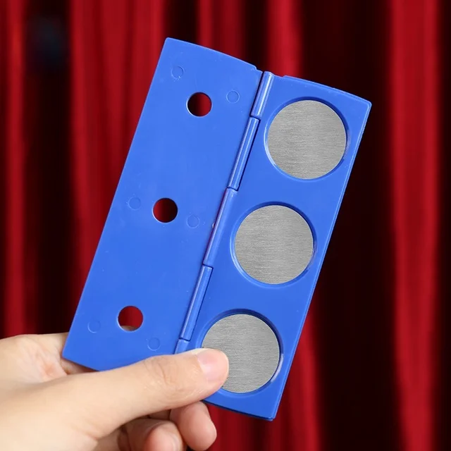 Pencil Penetration Coins Magic Tricks Magia Trick Toys Children Easy Close up Fun Magic Props Easy to Do 2