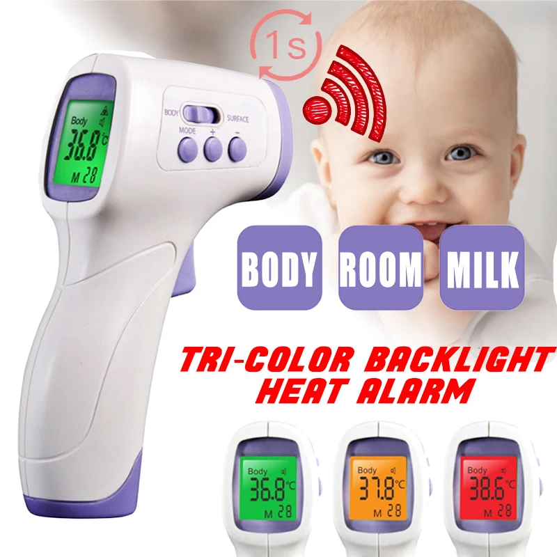 

2020 Forehead Thermometer Ear Infrared Thermometer for Adult Baby Kid, Accurate Fast Temperature Gun, Non-Contact Measurement