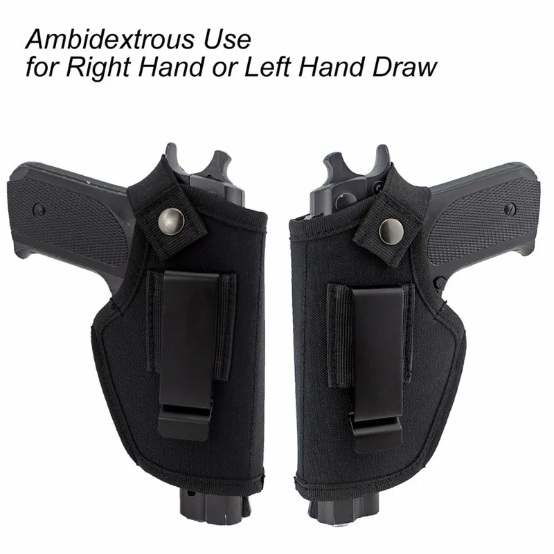 Black Glock Gun Holster Holsters Belt Metal Clip IWB OWB glock accessories Airsoft Hunting Articles For All Sizes Handguns