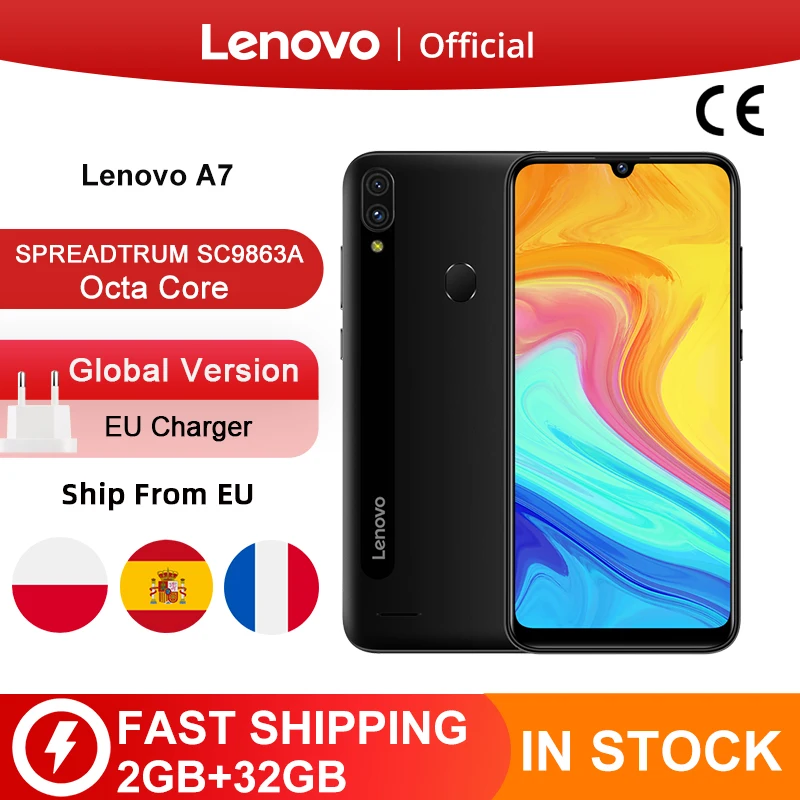 Глобальный Verdion Lenovo A7 смартфон четыре ядра 2 Гб оперативной памяти 32 встроенной 6