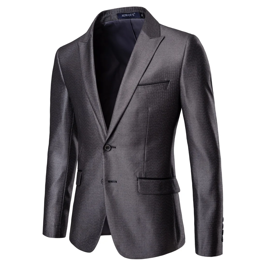 Mens Suits Set Grey Formal Blazer Pants Slim Fit Men Wedding Marriage Tuxedo male 2 Piece suit set Plus Size 3XL