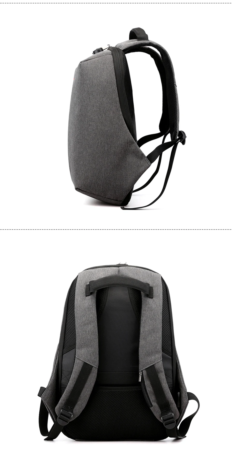 Laptop Backpack 15.6 Inch Notebook Back Pack Anti Theft Business Men Travel Bags Waterproof Male USB Charging Student Bagpack (15)