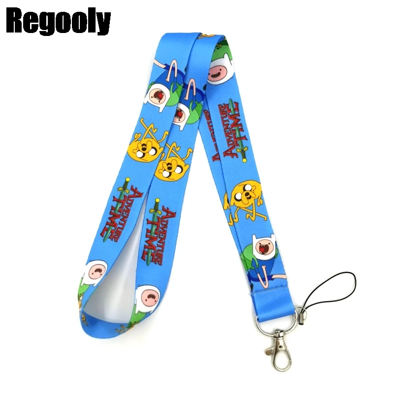 Adventure time Neck Strap Lanyard keychain Mobile Phone ID Badge Holder Rope Key Chain Keyrings cosplay Accessories Gifts | Украшения и