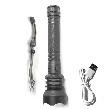 

Telescopic Zoom LED Flashlight 2000 Lumens 3 Modes USB Rechargeable Outdoor Camping Climbing Torch