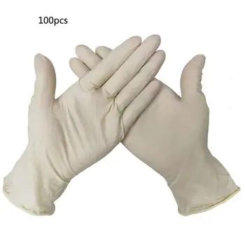 

2020 9 Inch Powder-Free Latex Gloves Protective Gloves Universal Cleaning Work Finger Gloves Disposable Latex Medical Gloves