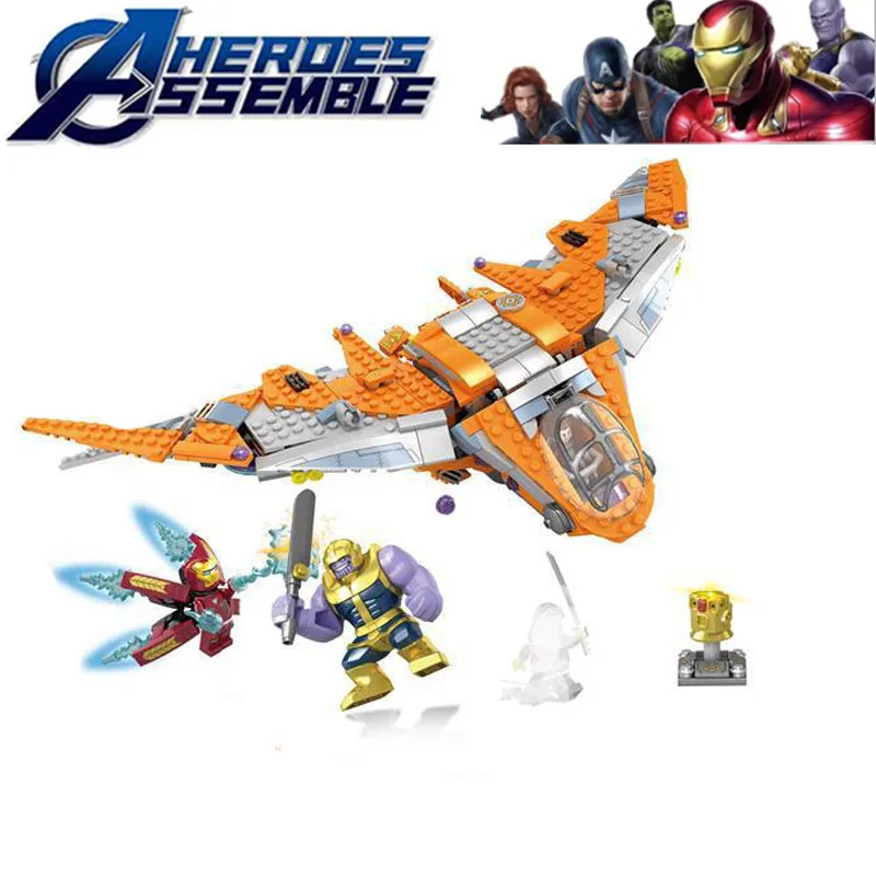 

725pcs Super Heroes Avengers Infinity War Battle Building Block Compatible Legoinglys Toys For Children Kids Toys B813