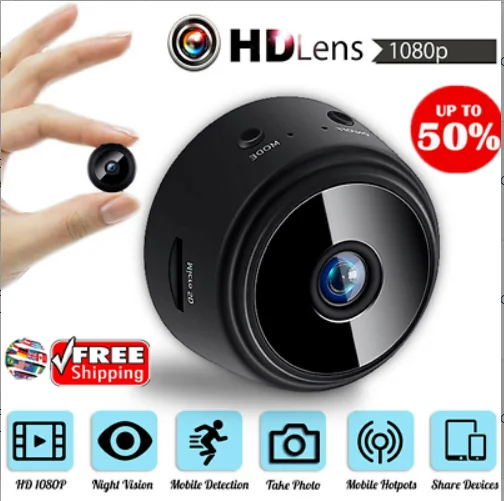 A9 Мини Беспроводная камера HD 1080P домашняя охранная видеокамера для наблюдения P2P
