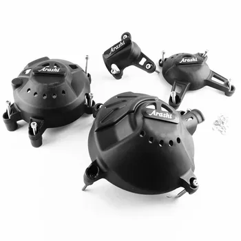 

For Yamaha MT-09 2014 2015 2016 Engine Stator Cover Crank Case Protector Guard Set Black