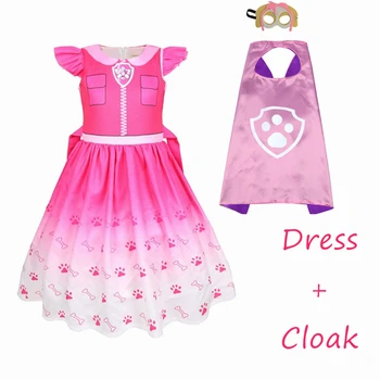 

2020 Kids party Patrol Dog cosplay kid skye Marshall costume dress Children suit Chase Cosplay lol Role Play clothes vestido