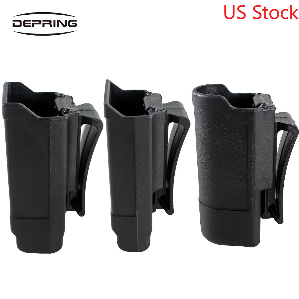 

Quick Draw CQC Single Stack Magazine Holster Tactical Magazine Holder for Glock 9mm To .45 Caliber for 1911 Caliber Flashlight