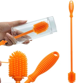 

Silicone Bottle Brush Cleaner for Narrow Neck Containers Hydro Flask Vase Glassware GQ