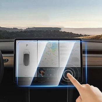 

15 inch Car Screen Protector Clear Tempered Glass Screen Protector for Tesla Model 3 Navigation Protection car accessories