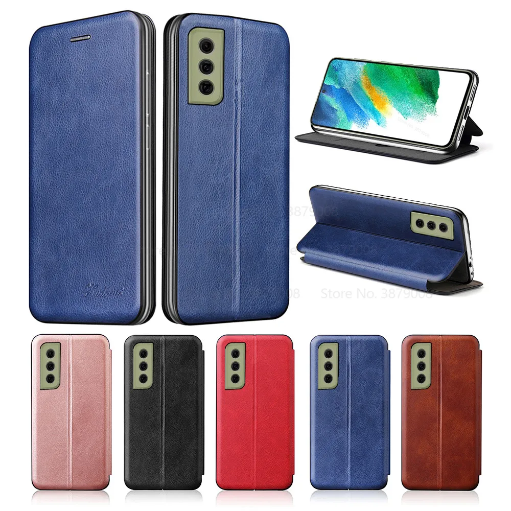 Кожаный чехол с откидывающейся крышкой для Samsung S21 FE 5G крышка Стильный