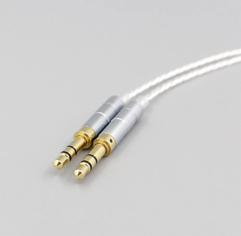 LN006626 XLR 4 4mm 2 5mm Hi Res Silver Plated 7N OCC Earphone Cable For Onkyo A800 Headphone 3 5mm Pin