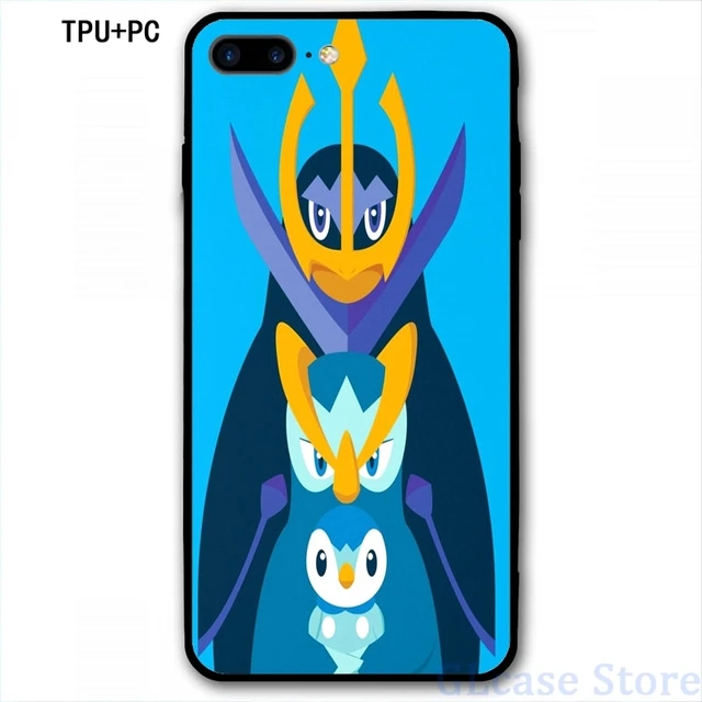 ポッチャマ Prinplup Y Empoleonポッチャマ進化電話ケースiphone 11 Pro X Xr Xs最大 8 7 6 6sプラス 5s Tpuガラスバックカバー Phone Case Covers Aliexpress