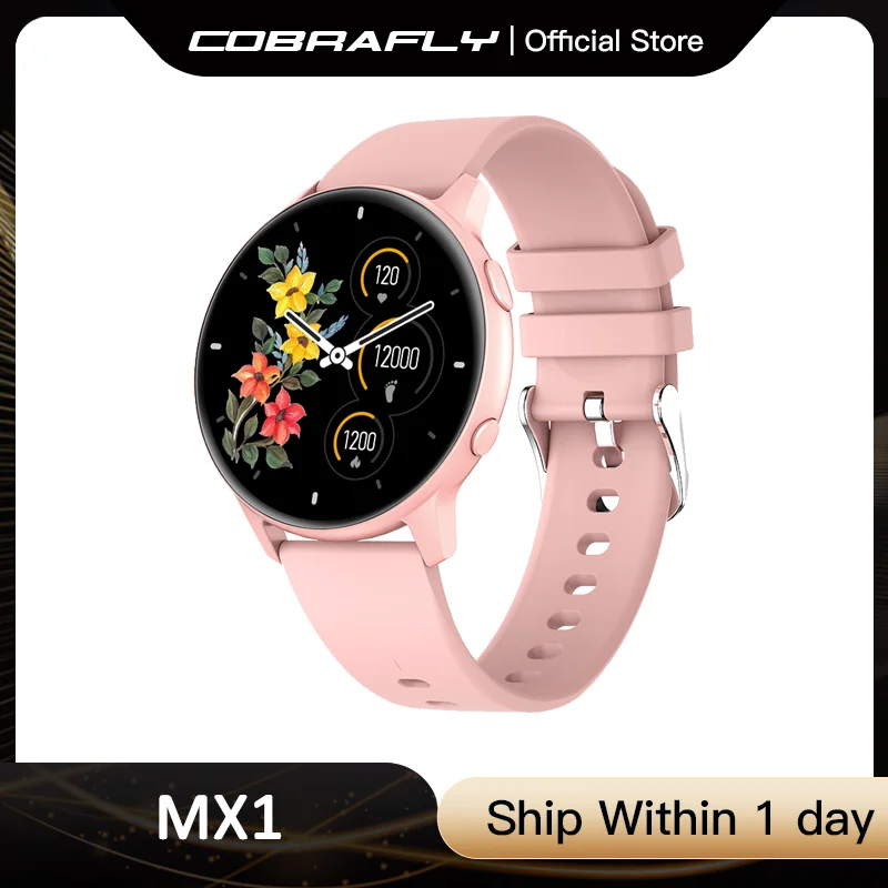 Женские Смарт-часы COBRAFLY 2022 MX1 с круглым экраном 1 28 дюйма спортивные часы для