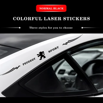 

1PCS Car Body Badge Stickers Auto Side Reflective Windscreen Decals For PEUGEOT 206 207 308 307 107 108 407 508 2008 3008 RCZ