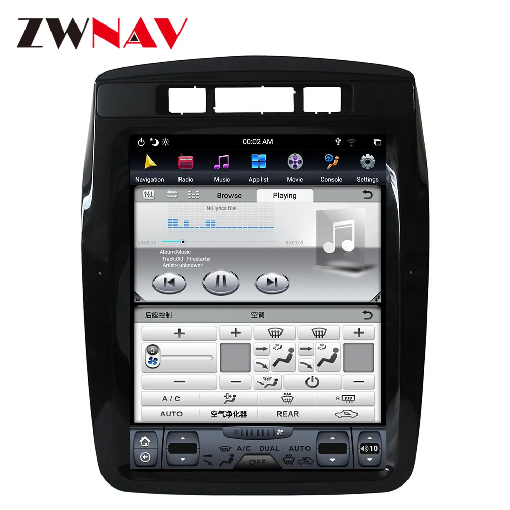 Sale PX6 4GB RAM Tesla style Android 8.1 Car GPS Navigation For Volkswagen Touareg 2011-2015 head unit multimedia radio tape recorder 9