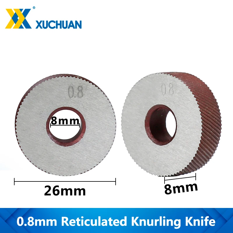 0.8mm Reticulated Knurling Wheel Gear Shaper Cutter Lathe Inner Hole Embossing Wheel Reticulated Knurling Knife