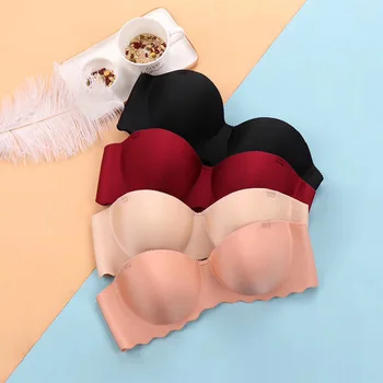 

Sexy Invisible Bras For Women Seamless Strapless Bralette Push Up Lingerie Brassiere Fashion Underwear Female Intimates New #F