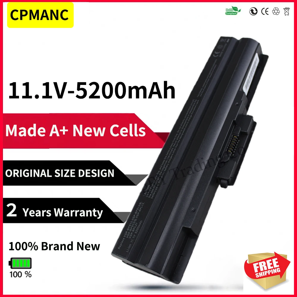 Bateria do Portátil para Sony Vaio Vgn-aw Vgn-cs Vgn-fw Vgn-ns Vgn-nw Bps13 b Vgp Bps13 q Vgp-bps13b b Vgp-bps13a b Vgp-bps13 b
