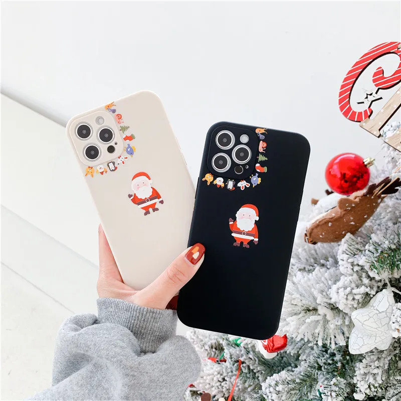

Retro new year christmas gift japanese Phone Case For iPhone 12 11 Pro Max Xr Xs Max 7 8 Plus 12 mini 7Plus case Cute soft cover