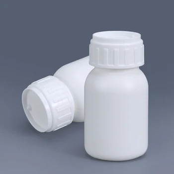

50ml Fluorinated HDPE Bottle with lid for organic solvents Acid and alkali resistant sealing container 5PCS/lot