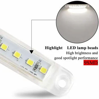 

Super bright Side marker light ABS 10pcs White 9 LED Trailer Lorry New