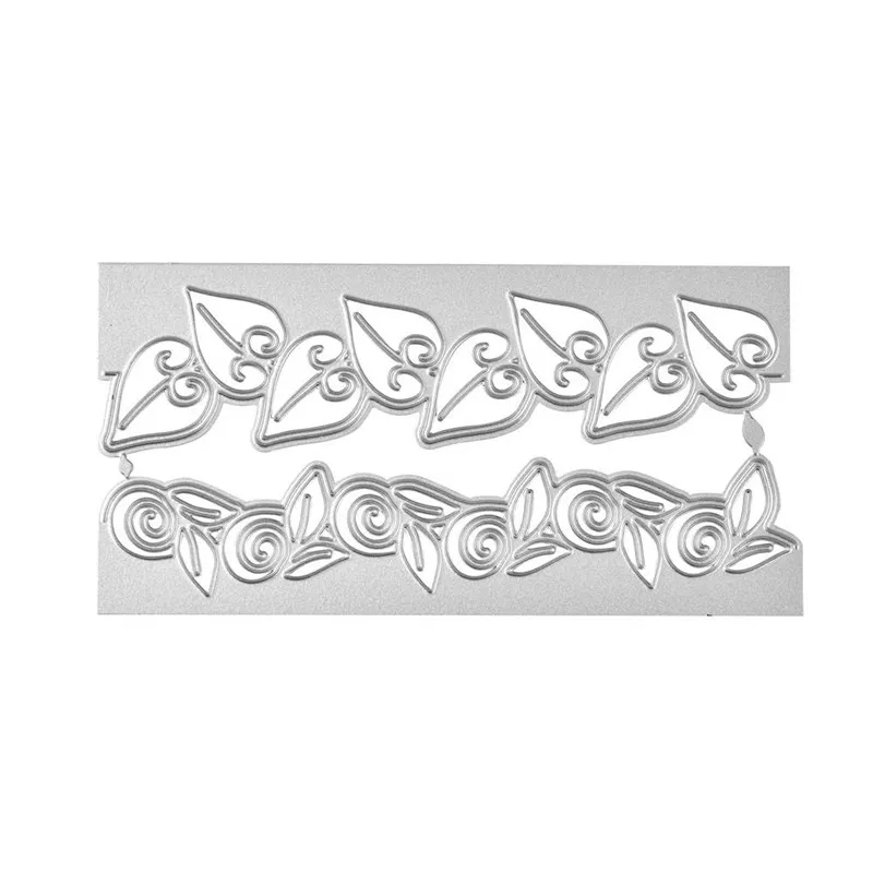GJCrafts, мода, листья, металлические Вырубные штампы, рамка для скрапбукинга, граница, ремесло, штампы для изготовления карт, фотоальбом, трафареты с тиснением, Новинка