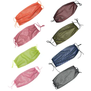 

1pc Women's Mesh Flash Diamond Rhinestone Face Cover Washable Personality Party Quick-drying Reusable mascaras Toiletry Kits