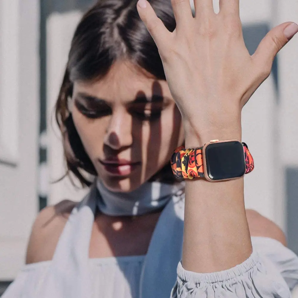 

Scrunchie Elastic Watch Straps Watchband for Apple Watch Band Series 6 5 4 3 38mm 40mm For iwatch Strap Bracelet 6 5 4