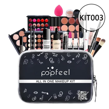 

24pcs Gift Professional Eyeshadow Lipstick Powder Puff Cosmetics Kit Makeup Set With Storage Bag Eyebrow Pencil Brush Lip Gloss