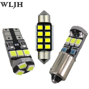 

WLJH 12x 2835SMD Canbus LED Dome Map Vanity Mirrors Glove Box Trunk Blub LED Interior Light Package For Audi A3 8P S3 2004 -2013